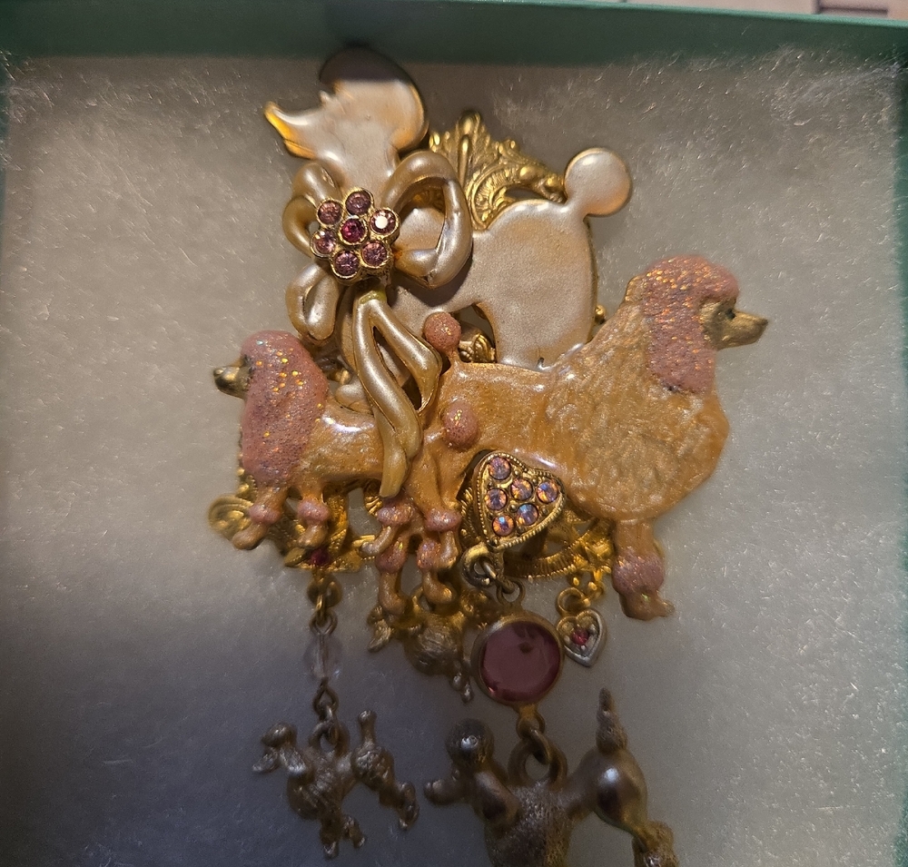 Poodle Brooch New